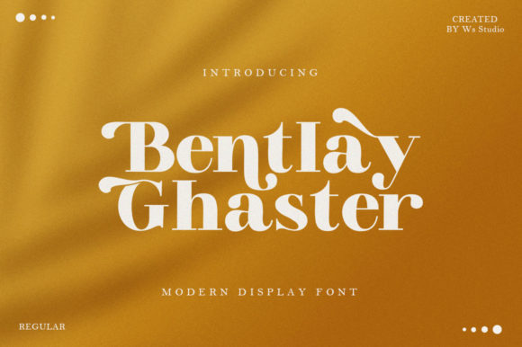 Bentlay Ghaster: A Serif Font for Bold Brands