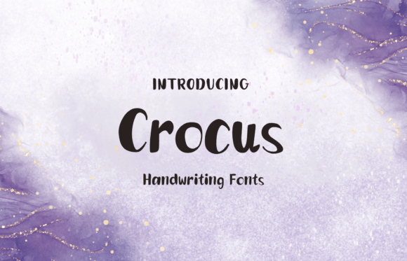 Crocus: A Handwritten Display Font for Projects That Need Personality