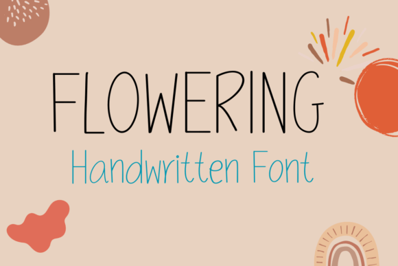 Frowering: A Handwritten Font That Brings Friendly Energy