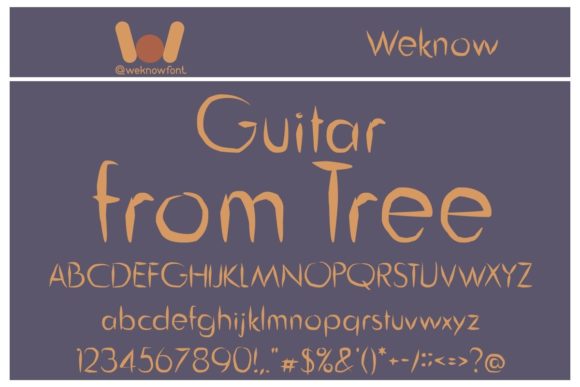 Guitar from Tree: A Script Font for Modern Branding