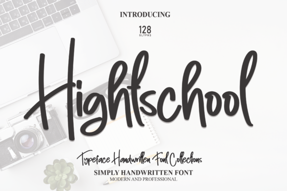Hightschool Font: A Handwritten Script for Authentic Design