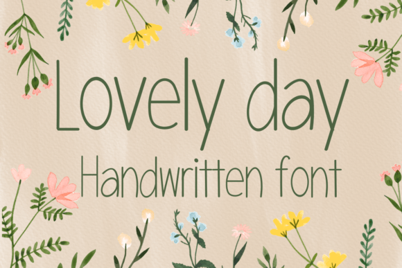 Lovely Day: A Creative Font for Crafting & Branding