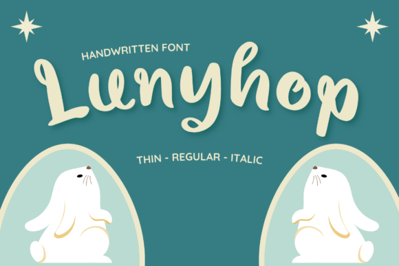 Lunyhop: A Handwritten Font for Playful Projects