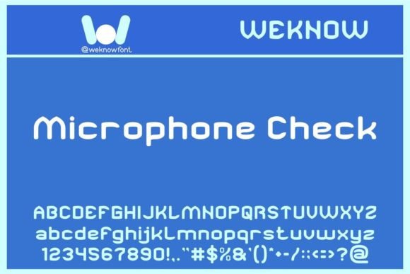 Microphone Check: The Bold Sans Serif for Impactful Design