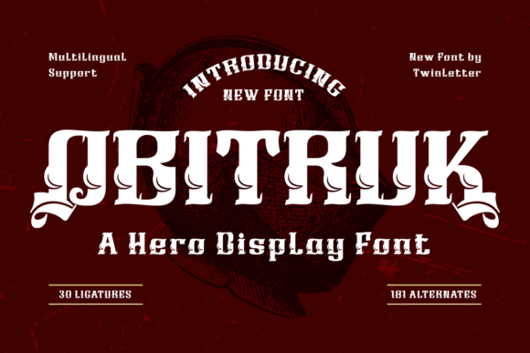 Obitruk: The Bold Serif Display Font for Heroic Design
