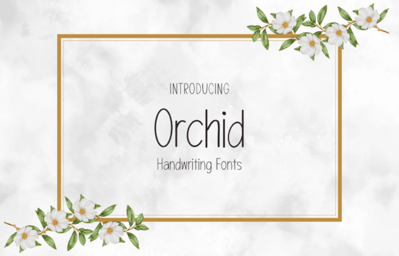 Orchid: The Handwritten Display Font with a Sweet, Friendly Touch