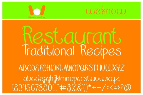 Restaurant Font: A Chic Script for Modern Branding