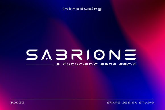 Sabrione: A Modern Typeface for Digital Horizons