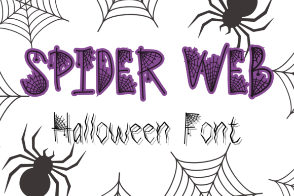 Spider Web Font: A Fun Halloween Handwritten Typeface