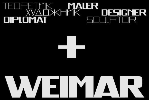 Weimar: A Typeface with Architectural Soul